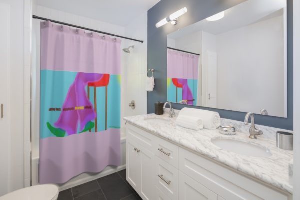Fuzzy Morning Coffee!  Shower Curtains - Image 2