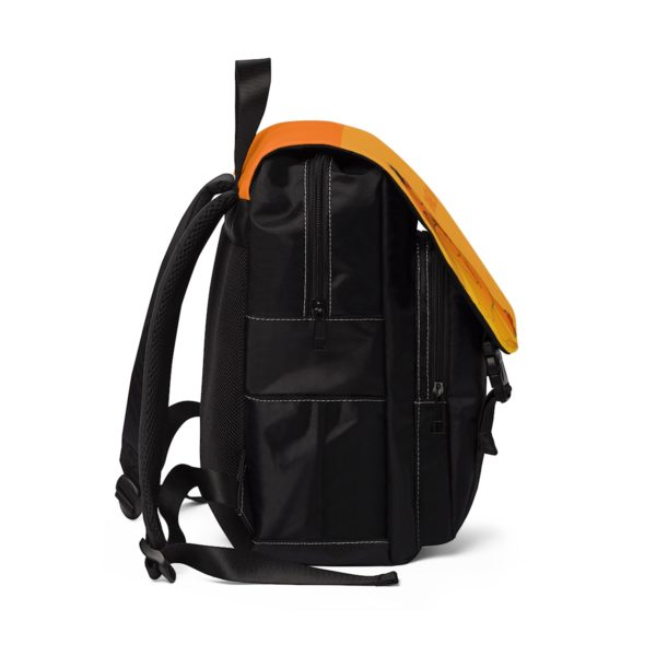 Orange Day Stroll!  Unisex Casual Shoulder Backpack - Image 2