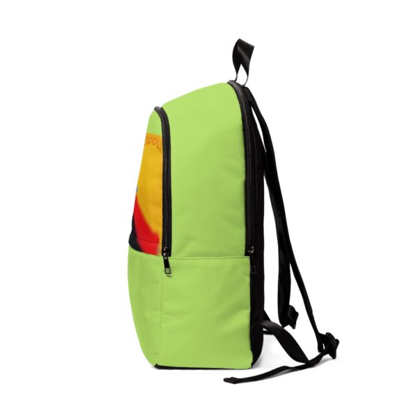 Golden Cool Lady!  Unisex Fabric Backpack - Image 3