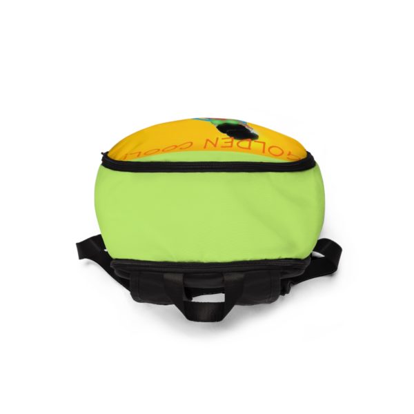 Golden Cool Lady!  Unisex Fabric Backpack - Image 4