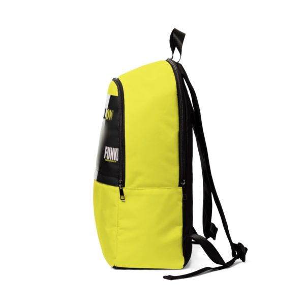 YELLOW FUNK! Unisex Fabric Backpack - Image 3