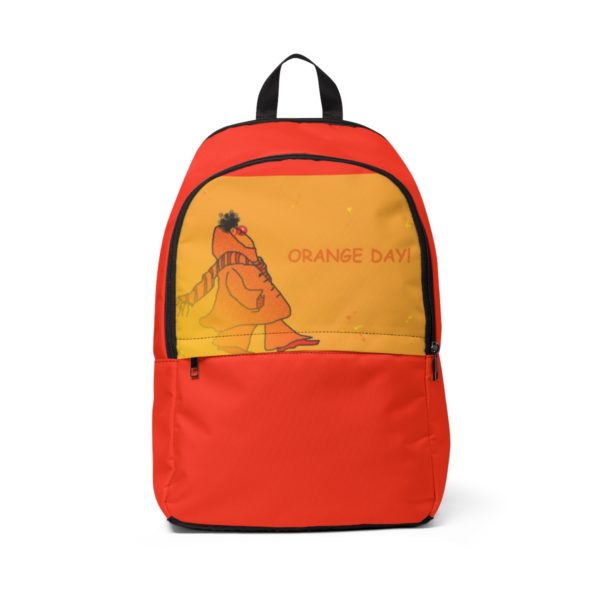 Orange Day  Stroll big back pack!  Unisex Fabric Backpack