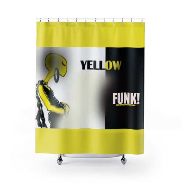 Yellow Funk-Shower Curtains