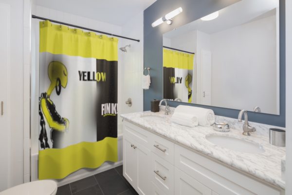 Yellow Funk-Shower Curtains - Image 2