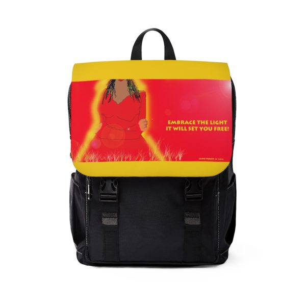 EMBRACE THE LIGHT  ! Unisex Casual Shoulder Backpack