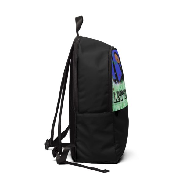 LET'S CHILL FOR HIM!  Unisex Fabric Backpack - Image 2