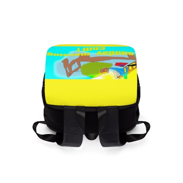 Sunday Chill !Unisex Casual Shoulder Backpack - Image 4