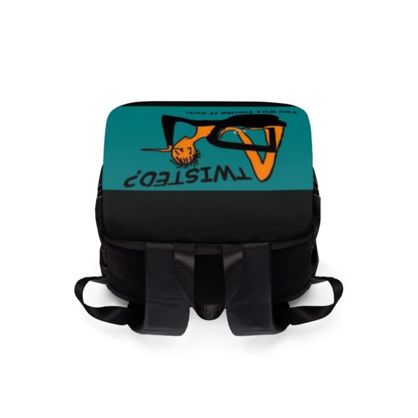 Twisted!  Unisex Casual Shoulder Backpack - Image 4