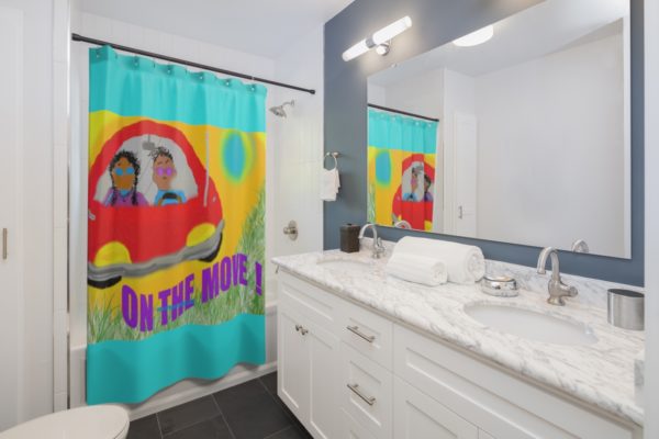 On The Move Shower Curtain - Image 2