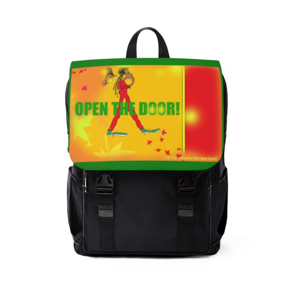 Open The Door!  Unisex Casual Shoulder Backpack