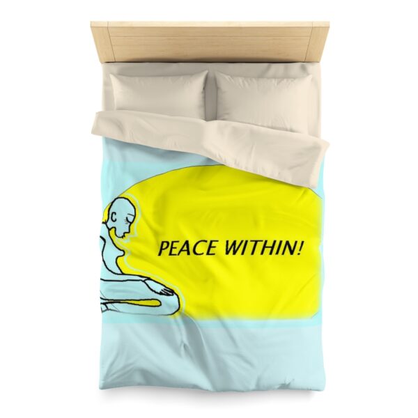 Peace Within Microfiber Duvet Cover - Image 4