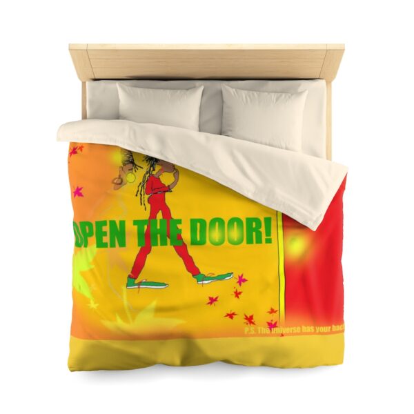 OPEN THE DOOR! Microfiber Duvet Cover