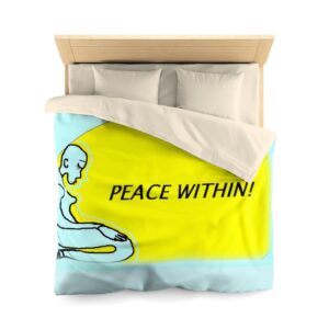 Peace Within Microfiber Duvet Cover