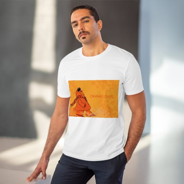 ORANGE VIBE ! Organic Creator T-shirt - Unisex - Image 11