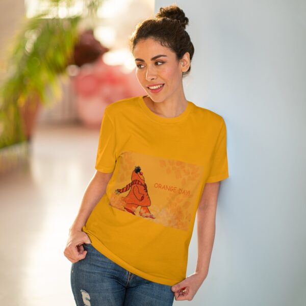 ORANGE VIBE ! Organic Creator T-shirt - Unisex - Image 6