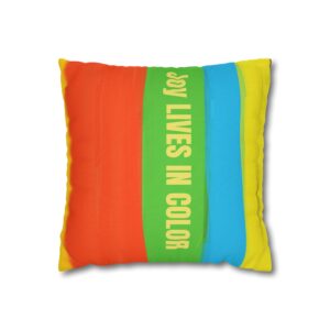 Spun Polyester Square Pillowcase